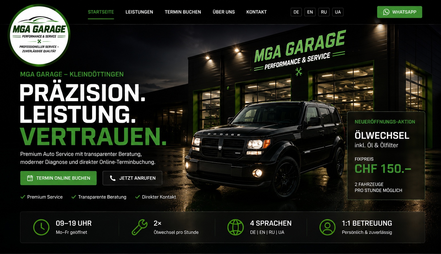MGA Garage – Premium Auto Service in Kleindöttingen